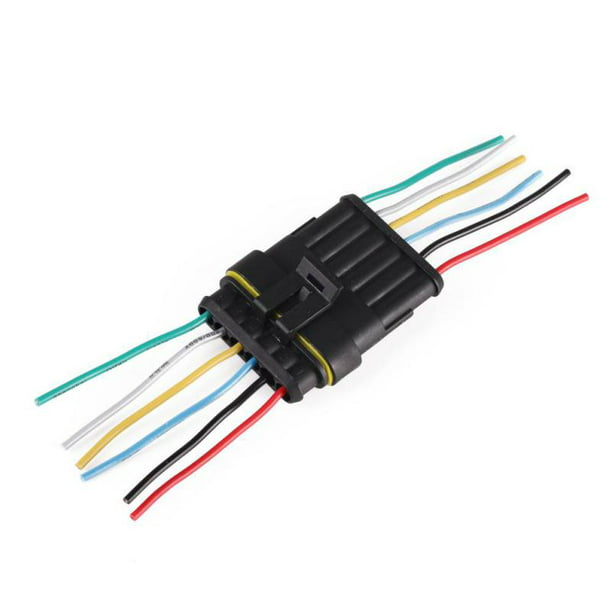 Waterproof 1/2/3/4/5/6 Pin Way Car Electrical Cable Connector Plug With Wire